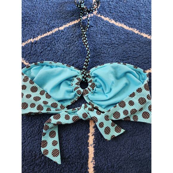 Joe Boxer Womens Retro Halter Bikini Top Lg - Picture 3 of 5